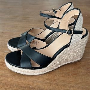 NEW Ann Taylor LOFT wedge espadrilles sandals NWOT size 7